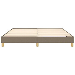 Acheter vidaXL Cadre de lit sans matelas taupe 160x200 cm tissu