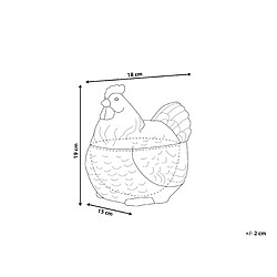 Avis Beliani Figurine décorative contenant en céramique poule 19 cm BINIC