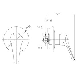 Acheter Kiamami Valentina MITIGEUR MONOCOMMANDE À ENCASTRER ROBINET POUR DOUCHE | SPACE