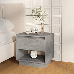 Avis Maison Chic Lot de 2 Tables de chevet,Table de nuit,Table d'appoint pour salon Gris béton 45x34x44 cm Aggloméré -MN81917