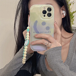 GUPBOO Étui pour iPhoneXR Chaîne de cas de téléphone de style japonais et coréen dégradé Smiley