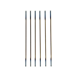 Lot de 6 lames SCHEPPACH pour scies à chantourner - 25 dents - 135 x 2 x 0,25 mm - 88000011