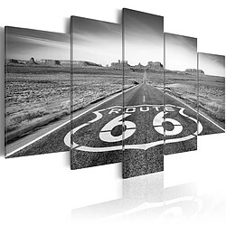 Artgeist Tableau - Route 66 - black and white [100x50]