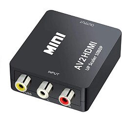 NC Mini AV RCA CVBS vers HDMI Vidéo Audio Convertisseurs Adaptateur Support 720 1080P pour Caméra, XBox 360, PS1, PS2, WII, N64, G A23 