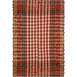 Vidal Tapis de laine 237x158 rouge Jajim