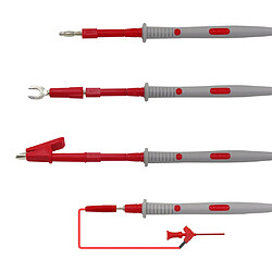 Acheter Kit de 3 sondes de câble de test de multimètre multimètre multi-mètre banane p1503d