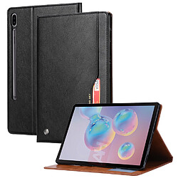 Etui en PU avec support, porte-carte et porte-stylo noir pour votre Samsung Galaxy Tab S8 Wi-Fi SM-X700