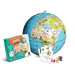 Globe gonflable - Quiz mission animaux - 42 cm - Caly Sarl