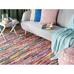 Avis Beliani Tapis bariolé multicolore 160 x 230 cm BELEN