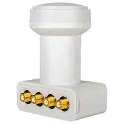 LNB quad MegaSat HD-Profi Nombre d'abonné(s) : 4 contacts de connexion dorés, résistant aux intempéries