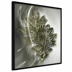 Paris Prix Affiche Murale Encadrée Leaves of the Tree of Wisdom 20 x 20 cm Noir