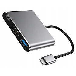 Acheter GUPBOO Adaptateur 3 en 1 Hub USB-C HDMI 4K ver2022,JL537