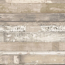 Noordwand Papier peint Homestyle Old Wood marron et beige