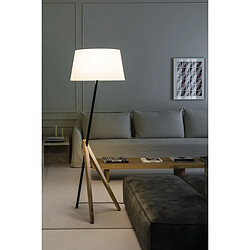 Avis Faro Barcelona Lampadaire TriPod Frêne avec abat-jour beige