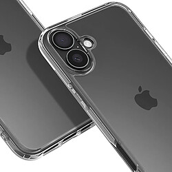 Spigen SGP Coque Antichoc pour iPhone 16 Bi-matière Anti-jaunissement Transparent