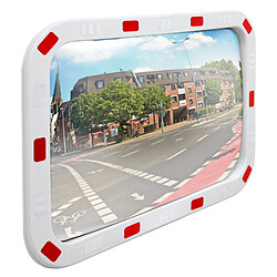 Ecd Germany Miroir convexe circulation trafic avec réflecteurs support inclus 40 x 60 cm