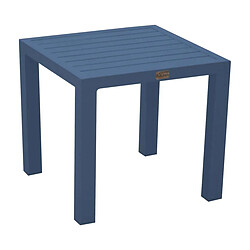 Proloisirs Table basse de jardin en aluminium Lou bleu.