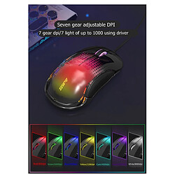 Universal Souris légère pour gamer PC portable FPS LOL PUBG CSGO 7 DPI ABS PC | Mouse (rose) pas cher