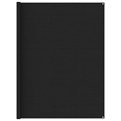 vidaXL Tapis de tente 250x350 cm Noir