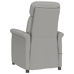 Acheter vidaXL Fauteuil de massage Gris clair Similicuir daim