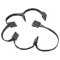 Universel 4Pin IDE à 5 SATA Câble D'alimentation Du Disque Dur HDD SSD Adaptateur 18AWG Fil 1 à 5 Splitter