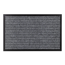 RUGSX Paillasson antidérapant pour les mètres courants DURA 2862 extérieur, intérieur, sur caoutchouc - gris 100x120 cm