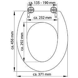 SCHÜTTE Siège de toilette Duroplast WHITE pas cher