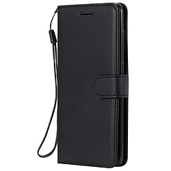 Etui en PU avec support noir pour Samsung Galaxy A21s