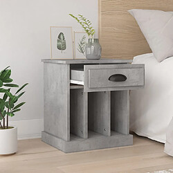 Avis Maison Chic Lot de 2 Tables de chevet,Table de nuit,Table d'appoint pour salon gris béton 43x36x50 cm -MN29062