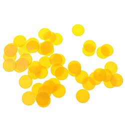 Acheter 50pcs puces de compteurs en plastique pour l'enseignement de calcul de mathématiques jaune