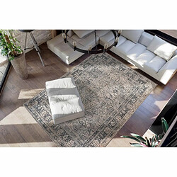 Avis Paris Prix Tapis Tissé Oriental Vintage à Motifs Faye Noir 150 x 230 cm