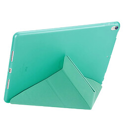 Avis Etui en PU stand en origami cyan pour votre Apple iPad Air 10.5 (2019)/Pro 10.5 pouces (2017)