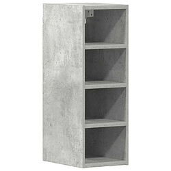 vidaXL Armoire suspendue gris béton 20x29,5x60 cm bois d'ingénierie