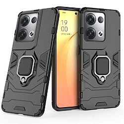 Htdmobiles Coque pour Oppo Reno 8 Pro 5G - housse etui rigide anti choc + film ecran - NOIR