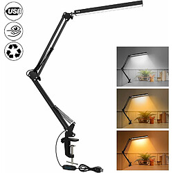 Vendos85 Lampe de Bureau LED avec clip noir