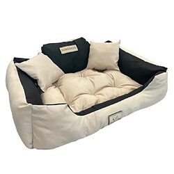 Grand lit pour chien et chat AIO Kingdog 115 x 95 Beige - taille XL