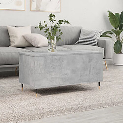 Maison Chic Tabls basse,Table Console pour salon Gris béton 90x44,5x45 cm Bois d'ingénierie -MN83188