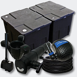 Helloshop26 Kit de filtration bassin 60000l UVC 72 Watts Pompe Fontaine Skimmer 4216486