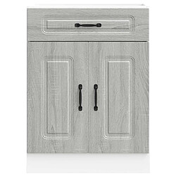 Avis vidaXL Armoire de cuisine Kalmar sonoma gris bois d'ingénierie