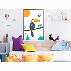 Paris Prix Affiche Murale Encadrée Fairy-Tale Toucan 40 x 60 cm Or