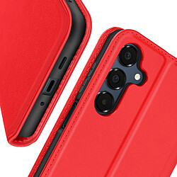 Avizar Étui pour Samsung Galaxy A16 Clapet Porte-cartes et Support Vidéo Rouge pas cher