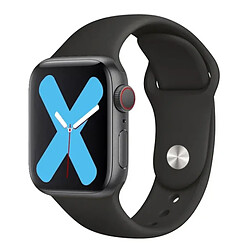 Kit 2x Bracelet En Silicone Lisse Phonecare Pour Apple Watch SE (2022) - 40mm - Noir / Gris