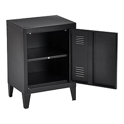 Helloshop26 Lot de 2 tables de chevet 57 x 40 x 30 cm noir 03_0008694