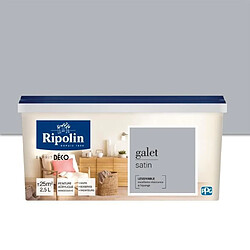 RIPOLIN Peinture Murale Toutes Pieces - Galet Satin, 2,5L