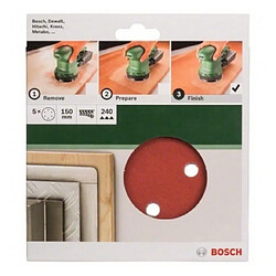 BOSCH Accessoires - abr. excentriques auto -agrippant 150/g240/6trous