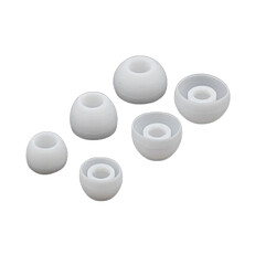 INF Embouts en silicone pour écouteurs 4,5-6 mm 3 tailles 15 paires White