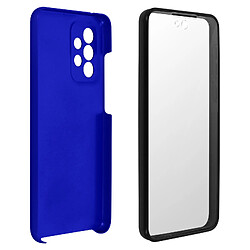 Avizar Coque Samsung Galaxy A72 Protection Arrière Rigide et Avant Souple bleu