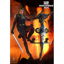 Acheter Hot Toys TMS020 - Star Wars : The Clone Wars - Anakin Skywalker And Stap Deluxe Version