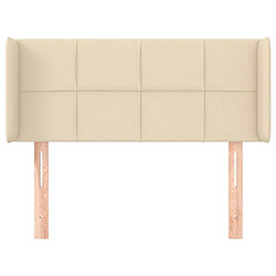 Avis Maison Chic Tête de lit moderne avec oreilles pour chambre - Décoration de lit Crème 93x16x78/88 cm Tissu -MN10963