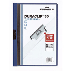 DURABLE Chemise à clip DURACLIP ORIGINAL 30, A4, bleu ()